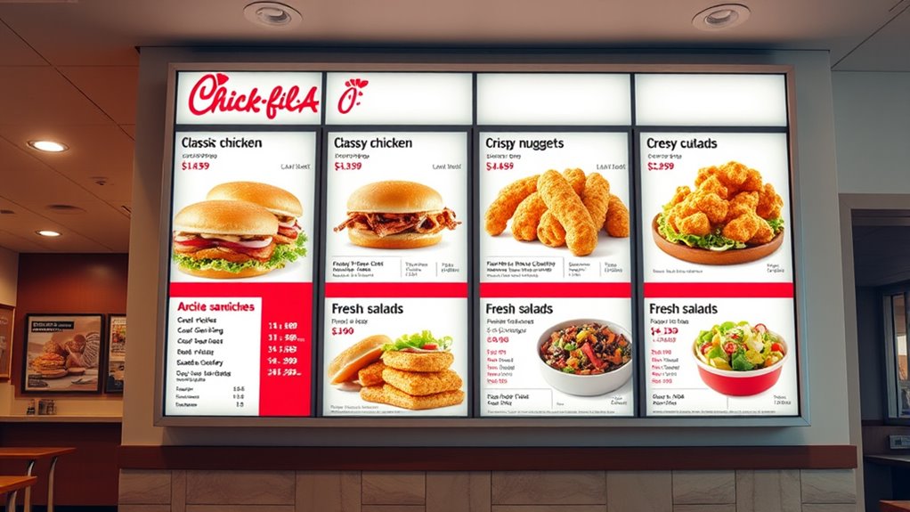 Chick-Fil-A Menu With Prices