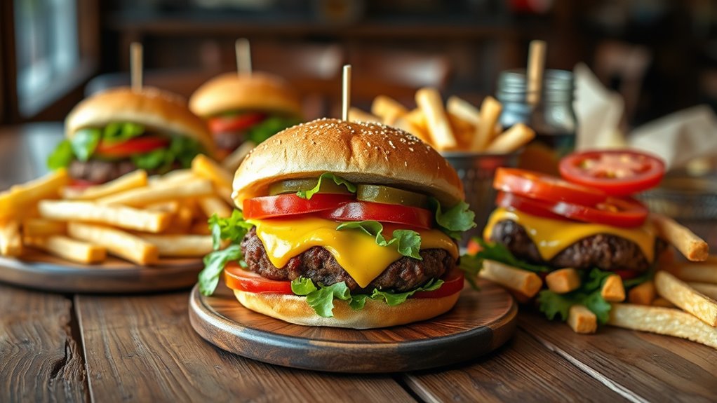 customizable sandwiches and hearty burgers