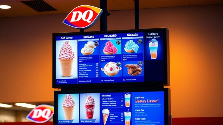 dairy queen menu prices
