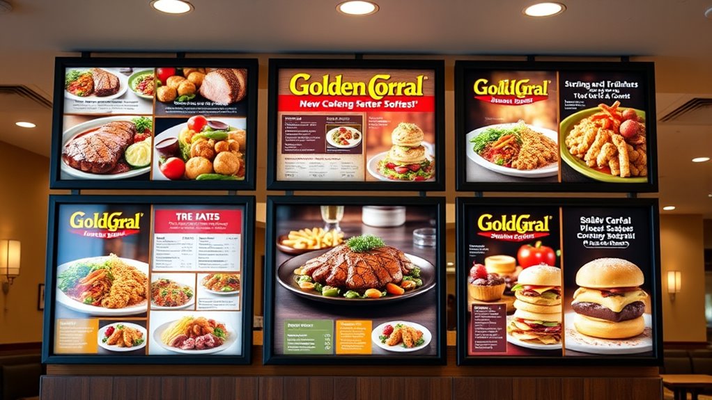 golden corral menu prices