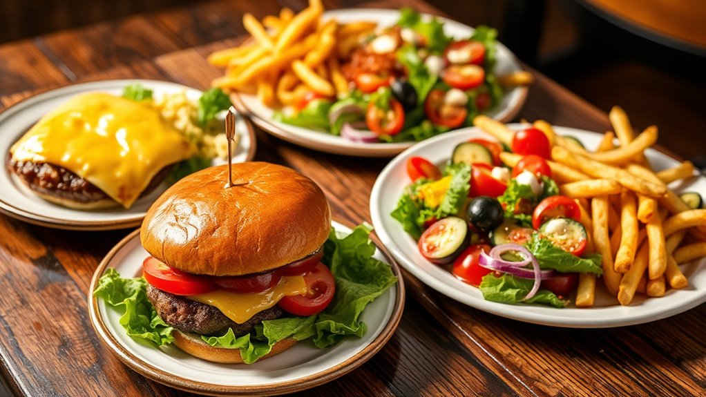 mid range restaurant meal options