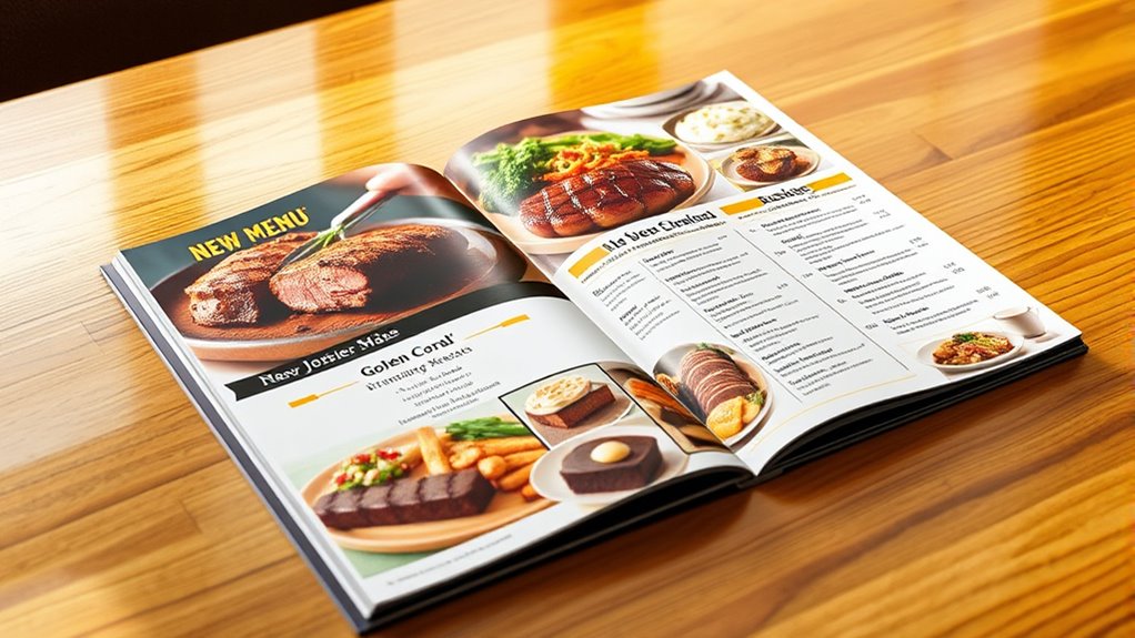 new menu items and prices