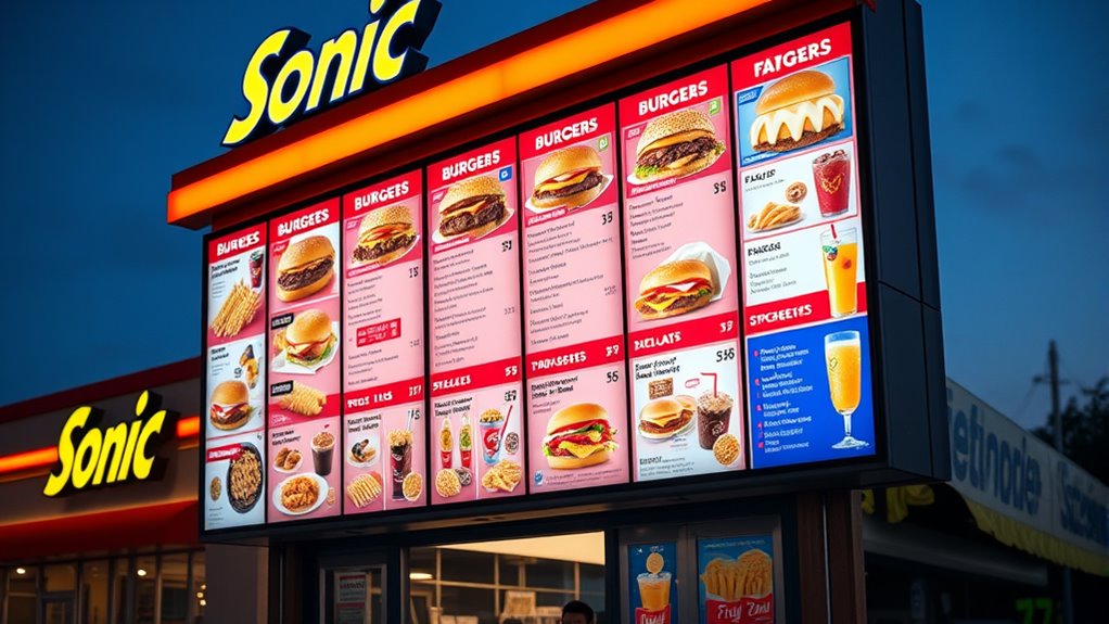 Sonic Drive In Menu With Prices
