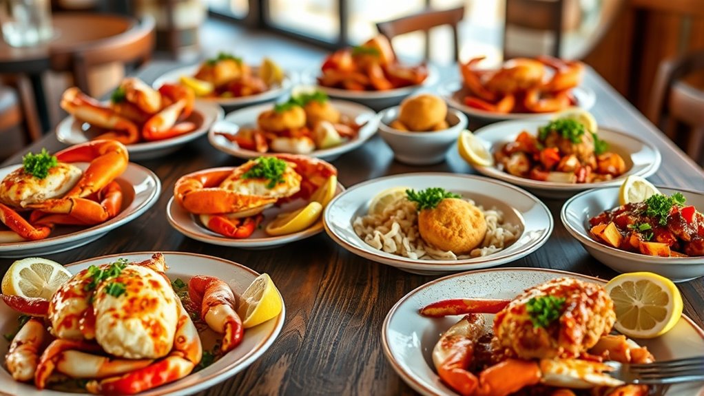 pre cracked flavorful crab dishes