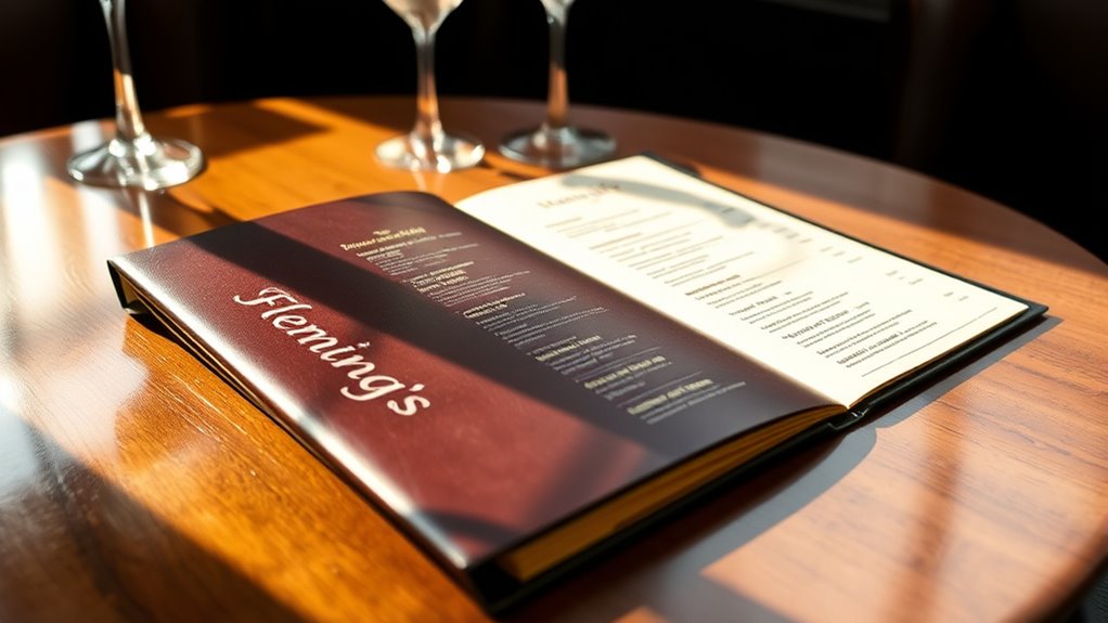 Fleming's Prime Steakhouse Menu With Prices