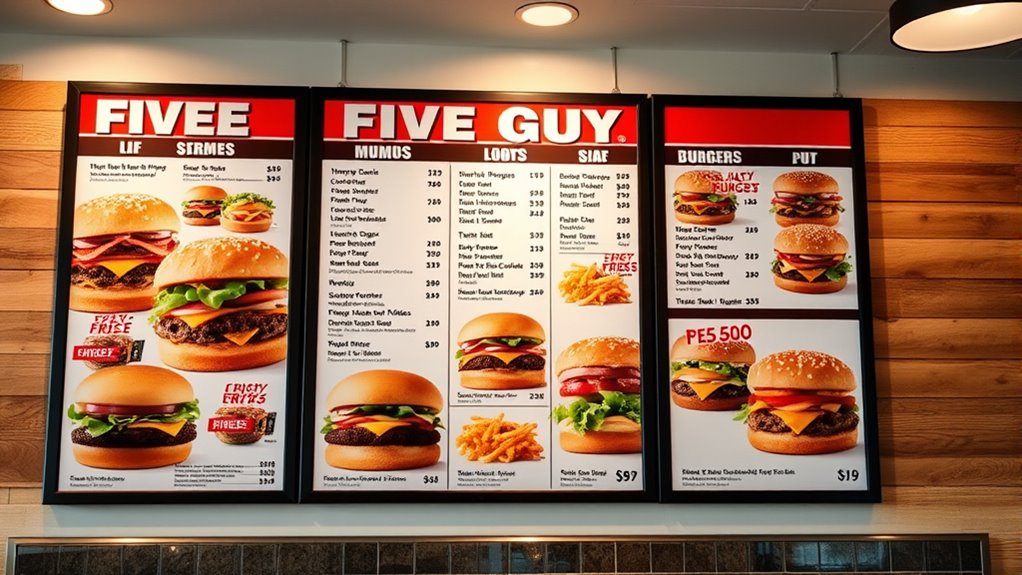 Five Guys Menu With Prices