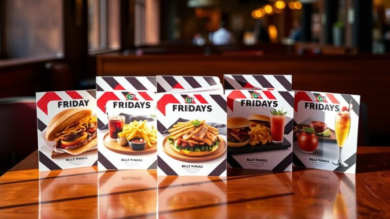 tgi fridays menu prices