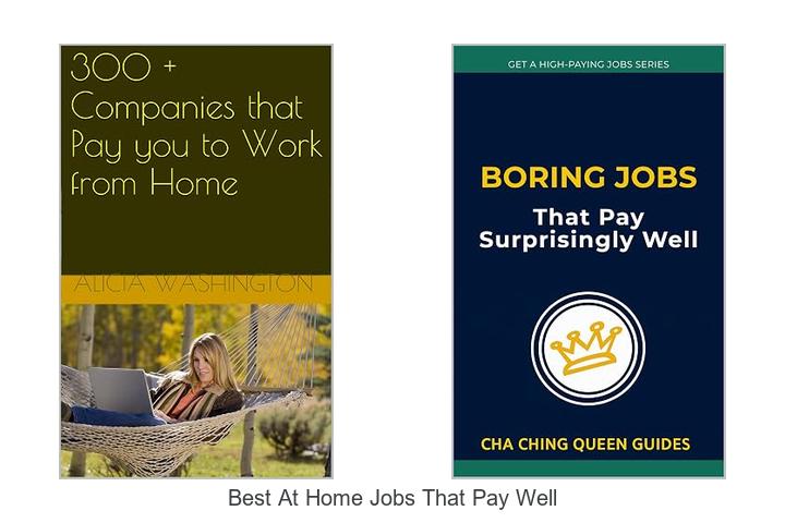 best at home jobs that pay well