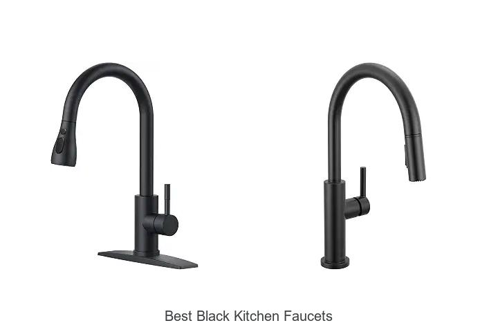 best black kitchen faucets