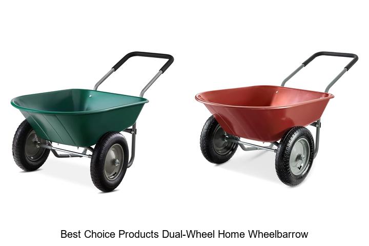 best choice products dual wheel home wheelbarrow