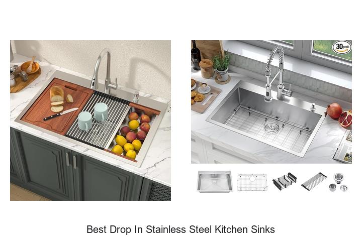 best drop in stainless steel kitchen sinks