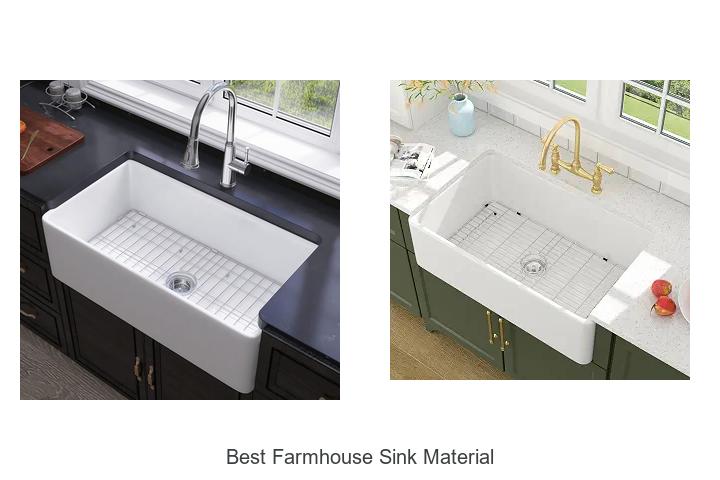 best farmhouse sink material