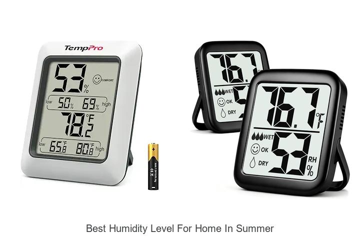 best humidity level for home in summer