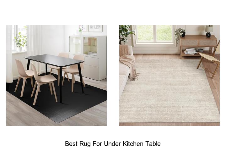 best rug for under kitchen table