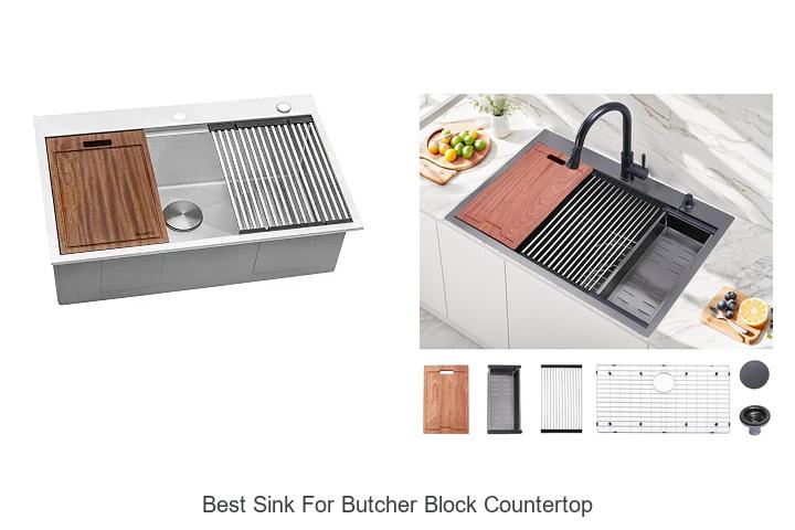 best sink for butcher block countertop
