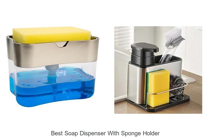 best soap dispenser with sponge holder 1