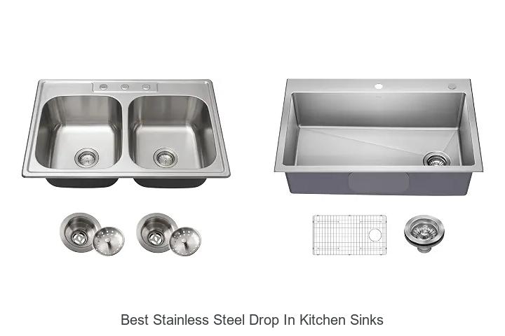 best stainless steel drop in kitchen sinks