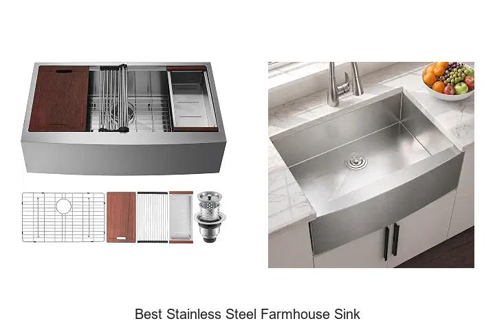 best stainless steel farmhouse sink