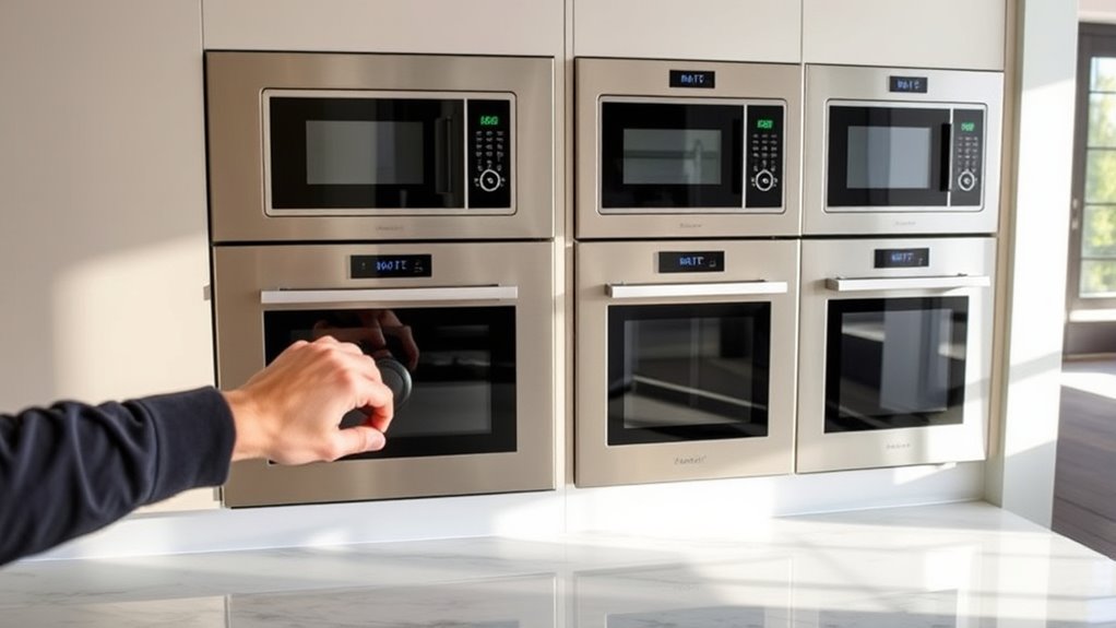 compare oven microwave features