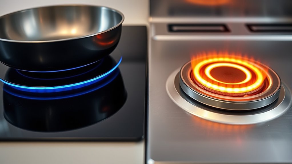 electromagnetic versus resistive heating