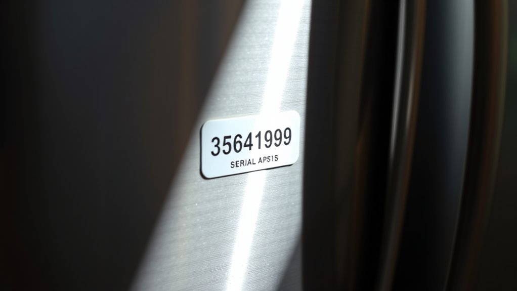 find serial number carefully
