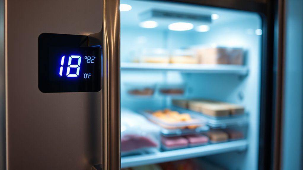 set freezer to 0 f