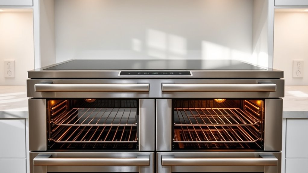 top double oven induction ranges