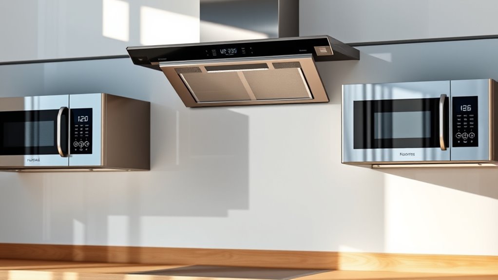 top microwave exhaust hoods