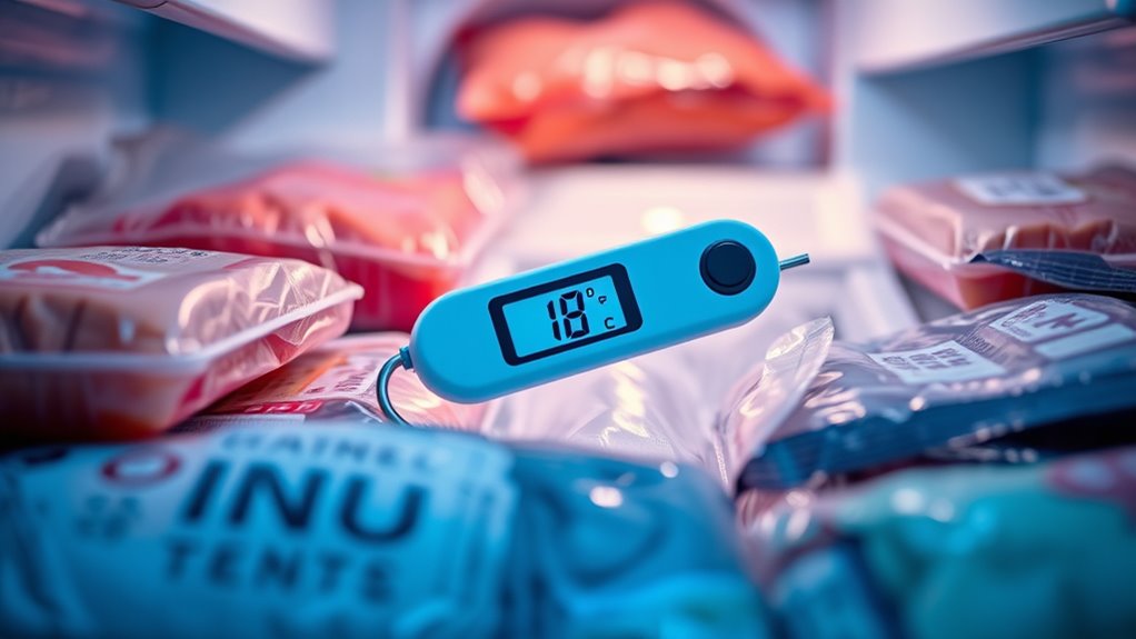 use freezer thermometer regularly
