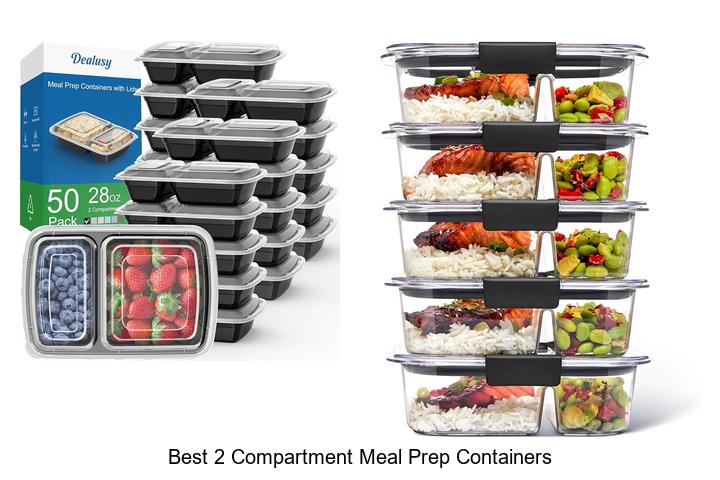 best 2 compartment meal prep containers