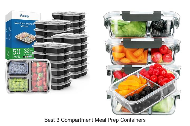 best 3 compartment meal prep containers