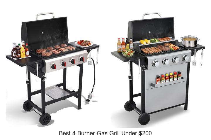best 4 burner gas grill under 200