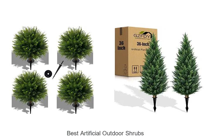 best artificial outdoor shrubs