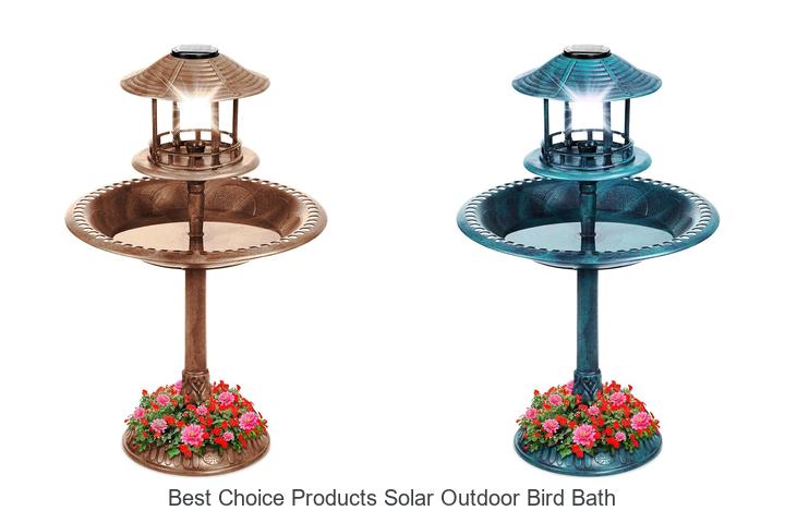 best choice products solar outdoor bird bath