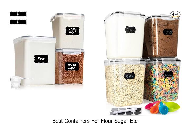 best containers for flour sugar etc