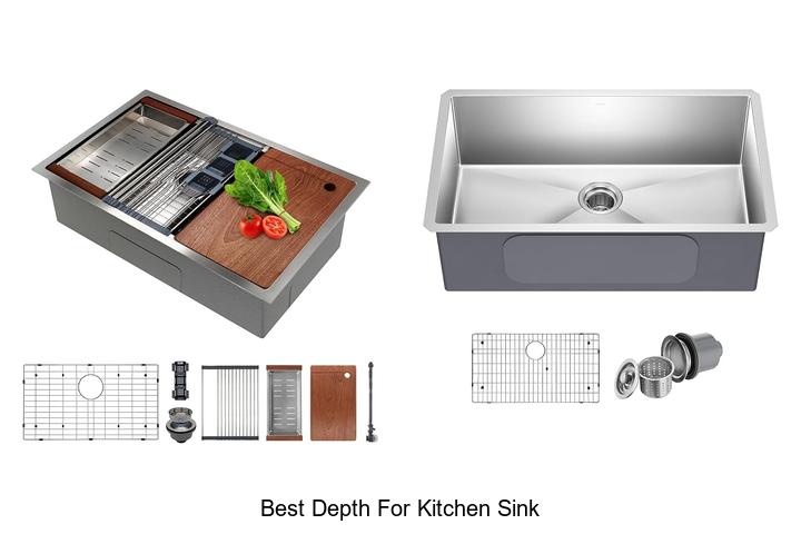 best depth for kitchen sink