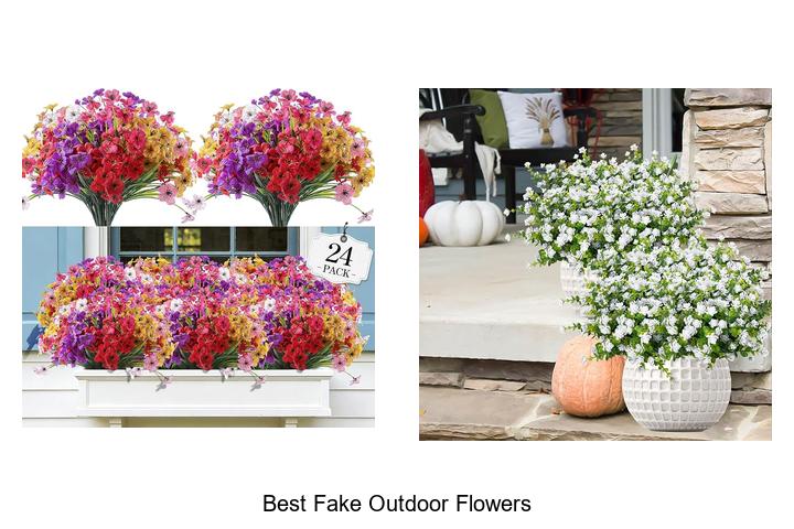 best fake outdoor flowers