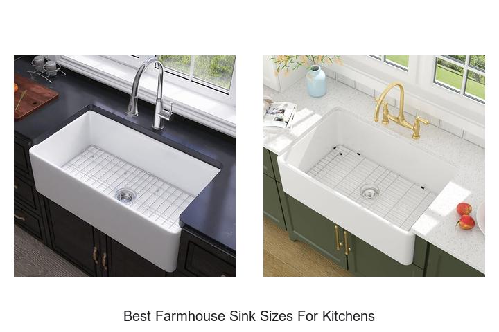 best farmhouse sink sizes for kitchens