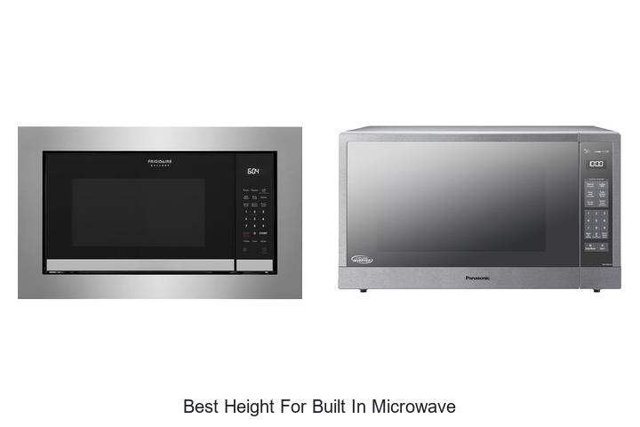best height for built in microwave