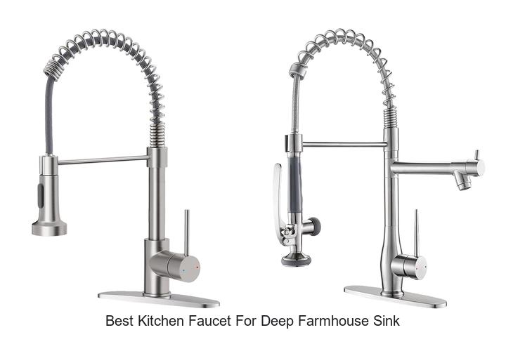 best kitchen faucet for deep farmhouse sink