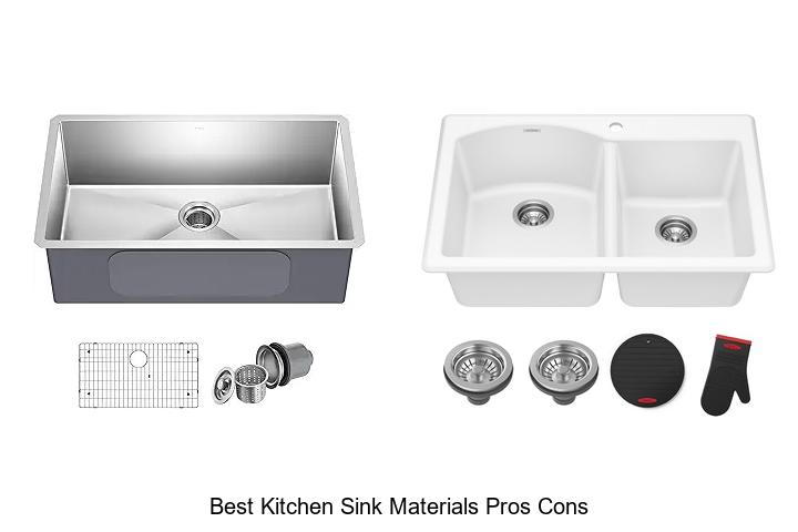 best kitchen sink materials pros cons