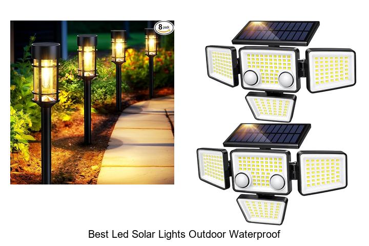 best led solar lights outdoor waterproof
