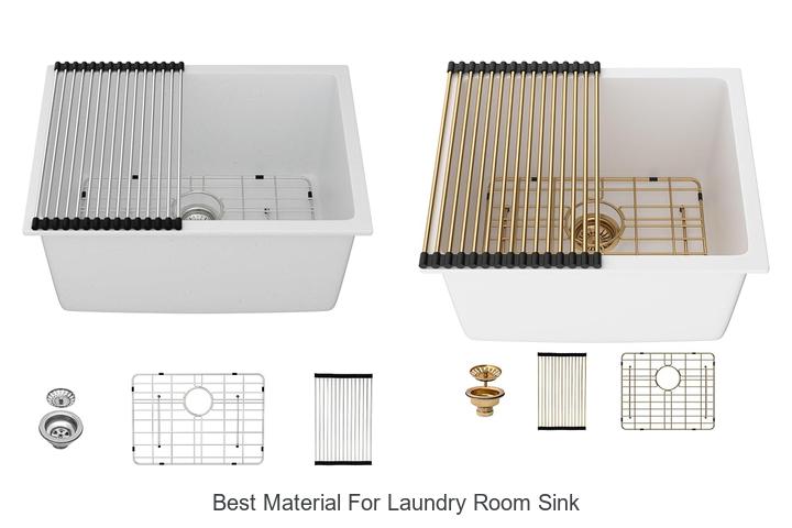 best material for laundry room sink