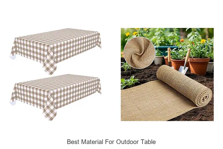 best material for outdoor table