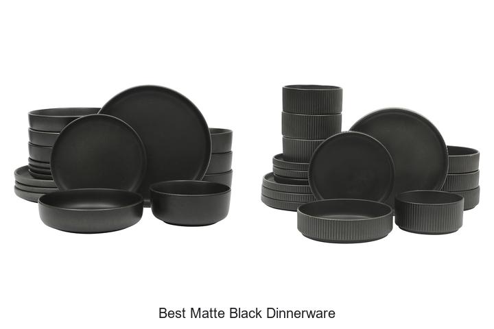 best matte black dinnerware