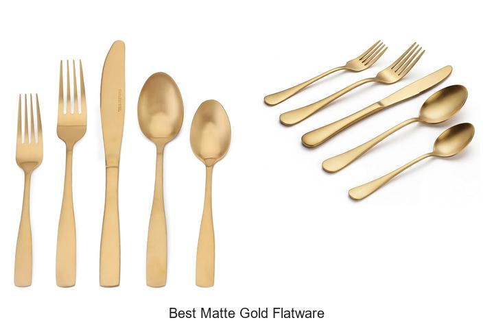 best matte gold flatware