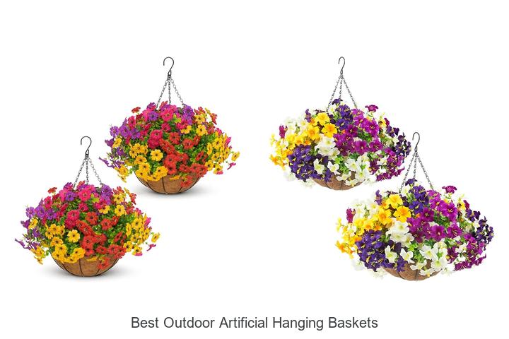 best outdoor artificial hanging baskets