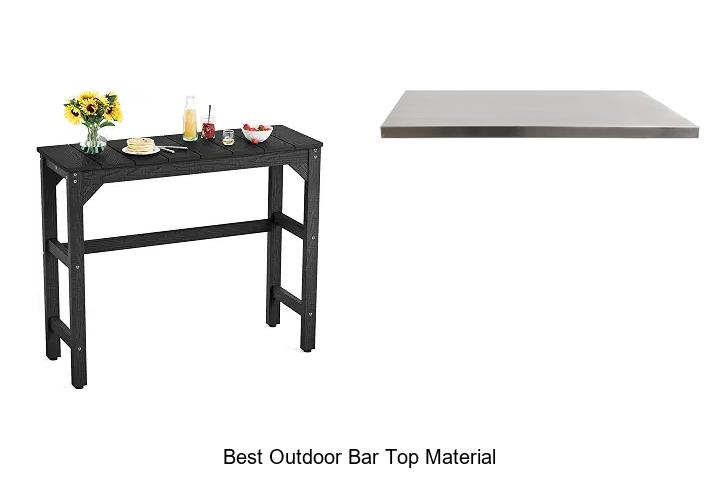 best outdoor bar top material
