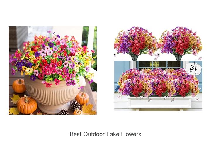 best outdoor fake flowers