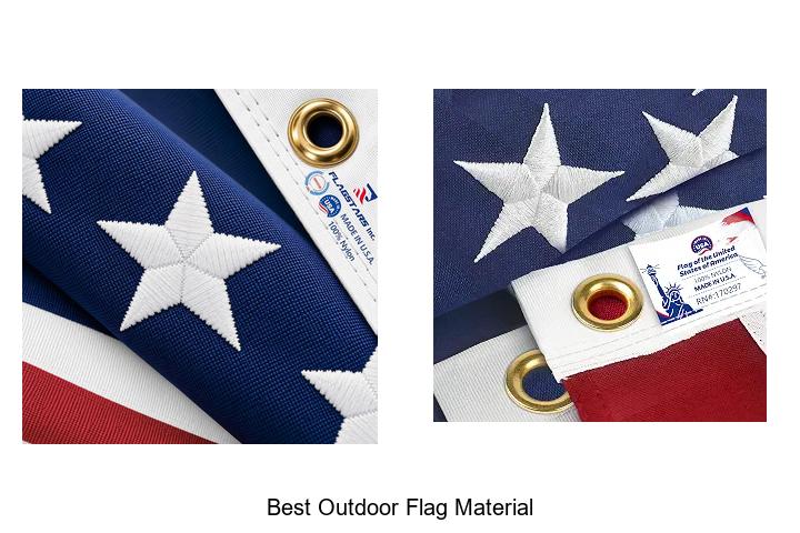 best outdoor flag material
